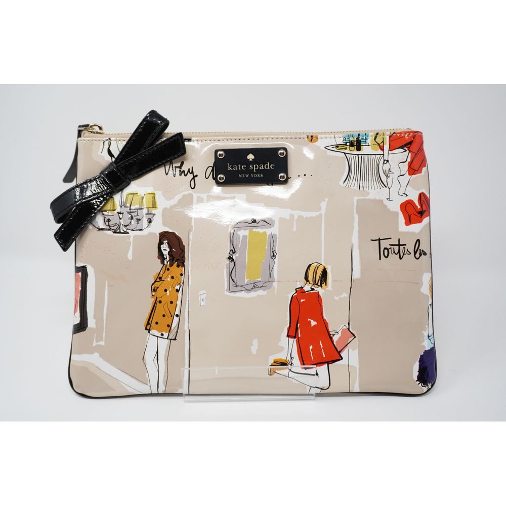 Kate Spade 2012 Garance Dore Toutes Les Filles Gerogie Pouch with Striped Lining